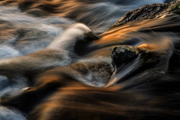 Waterfall Sunset Long Exposure — Stock Photo, Image