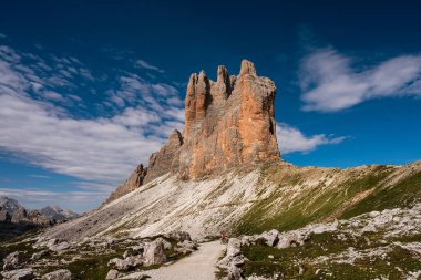 Tre Cime di Lavaredo 'nun panoramik manzarası, Dolomitler