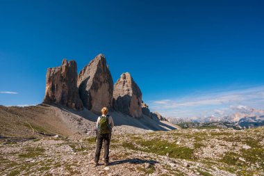 Tre Cime di Lavaredo 'nun panoramik manzarası, Dolomitler