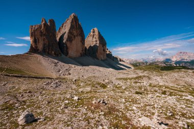 Tre Cime di Lavaredo 'nun panoramik manzarası, Dolomitler