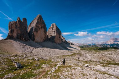 Tre Cime di Lavaredo 'nun panoramik manzarası, Dolomitler