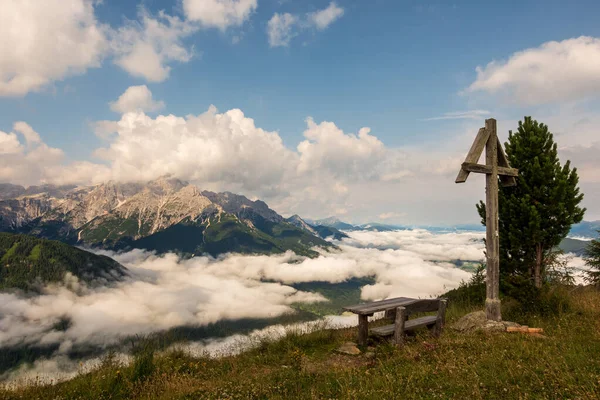 Panoramatický Pohled Dolomity Itálie — Stock fotografie