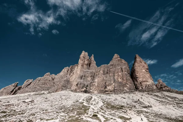 Panoramic View Tre Cime Lavaredo Dolomites — Stock Photo, Image