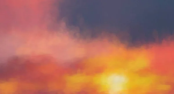 Surrealistické Rozmazané Abstraktní Umění Barevné Pozadí Obloha Mraky Jako Rozmazané — Stock fotografie