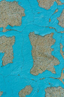 Eski boyalı duvar, çatlak boya dokusu.