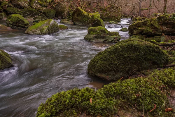 Long Exposure Rapids Prum Irrel Waterfalls — Stock Photo, Image