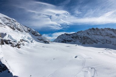 İsviçre kış manzarası