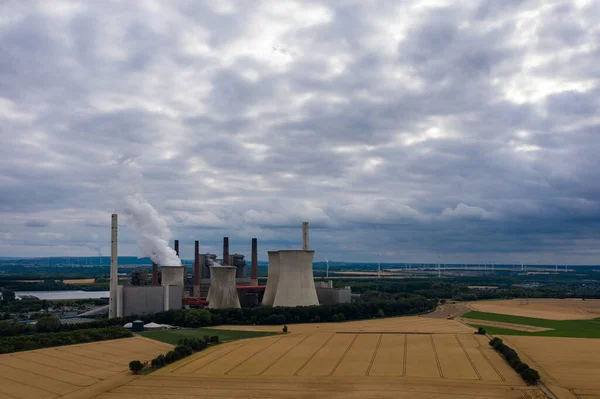 Zicht Centrale Frimmersdorf Duitsland — Stockfoto