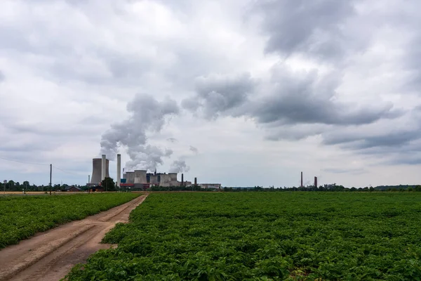 Widok Elektrownię Niederaussem Niemcy — Zdjęcie stockowe