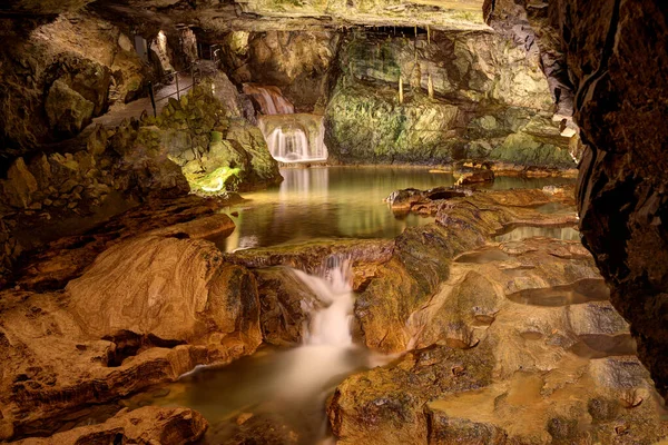 Underground Waterfall Beatus Switzerland — Stock Photo, Image