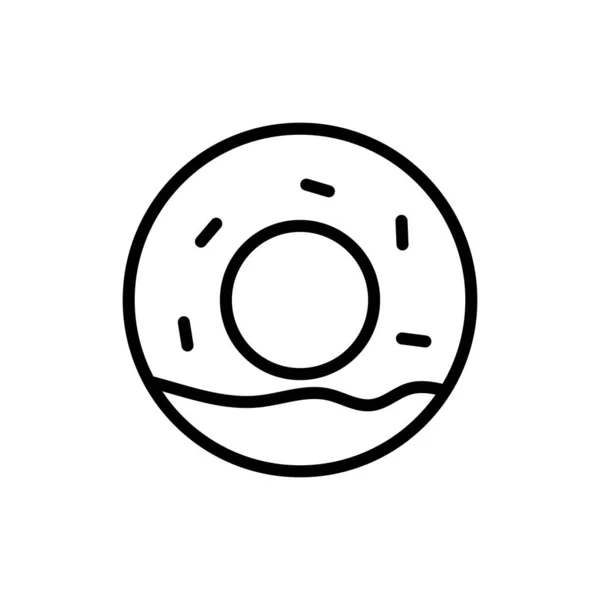 Donuts Ikona Vektor Design Šablony Izolované Bílém Pozadí — Stockový vektor