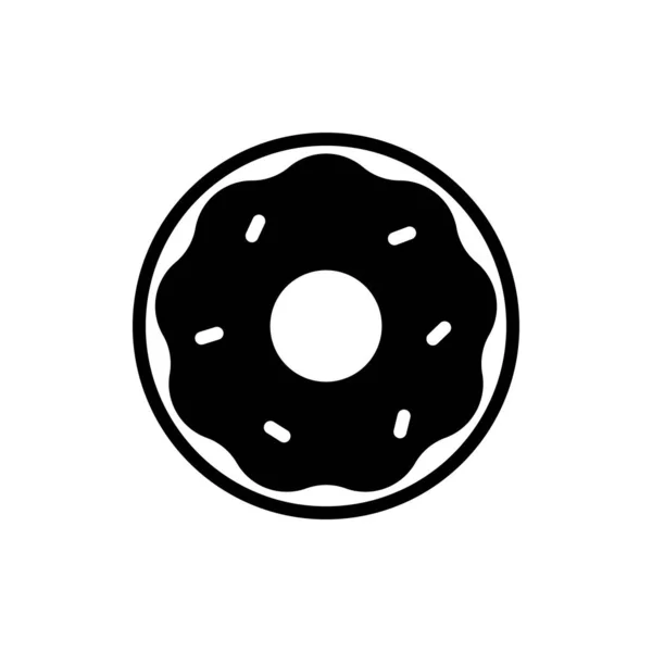 Donuts Ícone Modelos Design Vetorial Isolado Fundo Branco —  Vetores de Stock