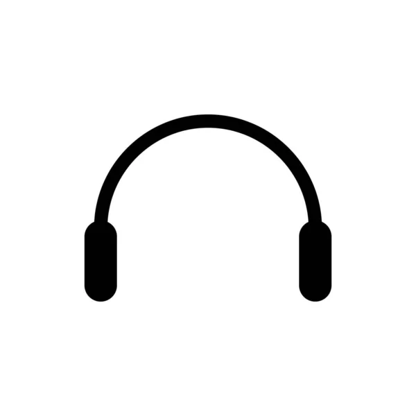 Headset Icon Vektor Musik Design Vorlagen Auf Weißem Hintergrund — Stockvektor