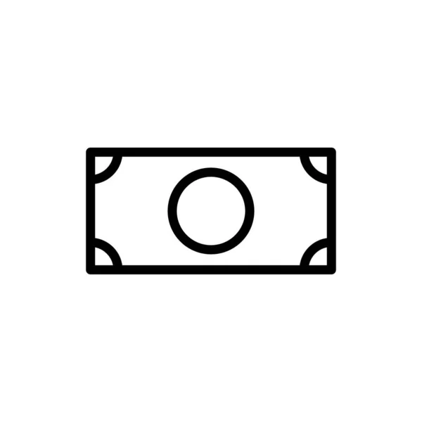 Geld Pictogram Vector Ontwerp Sjablonen Geïsoleerd Witte Achtergrond — Stockvector