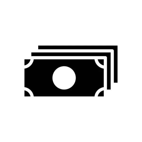 Geld Pictogram Vector Ontwerp Sjablonen Geïsoleerd Witte Achtergrond — Stockvector