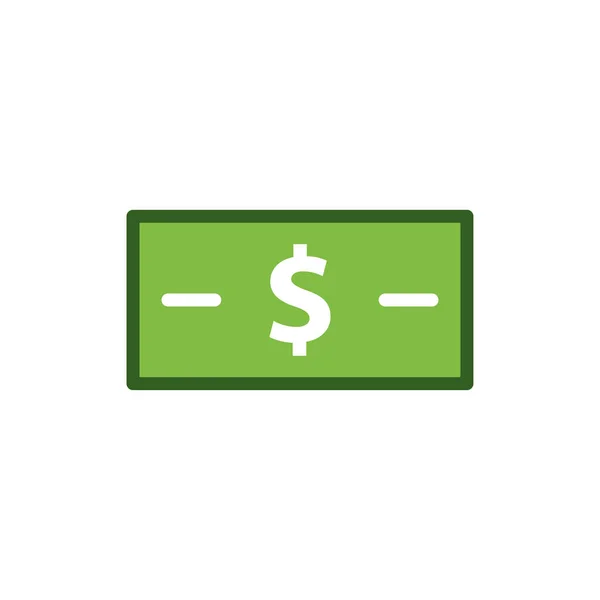 Geld Pictogram Vector Ontwerp Sjablonen Geïsoleerd Witte Achtergrond — Stockvector