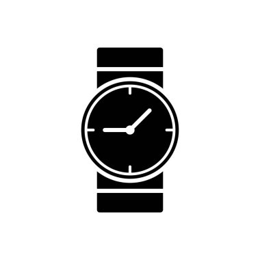 Kol saati simge vektör tasarım şablonları beyaz arkaplan üzerinde izole