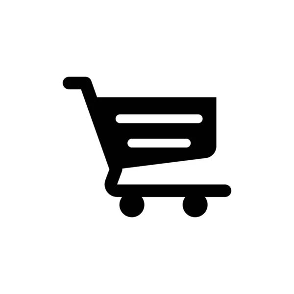 Icono Carrito Compras Plantillas Diseño Vectorial Aislado Sobre Fondo Blanco — Archivo Imágenes Vectoriales