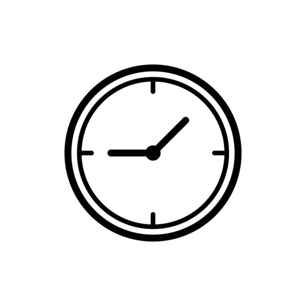 Beyaz Arkaplanda Izole Edilmiş Saat Simgesi Vektör Tasarım Şablonları — Stok Vektör
