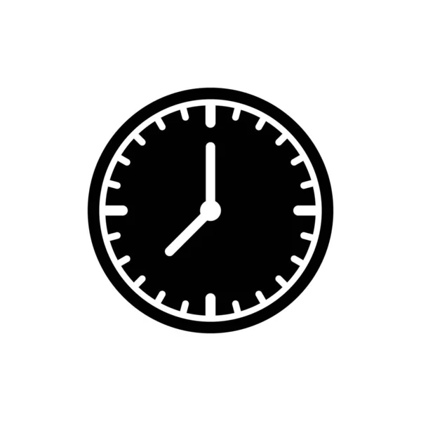 Reloj Icono Diseño Vectorial Plantillas Aisladas Sobre Fondo Blanco — Vector de stock