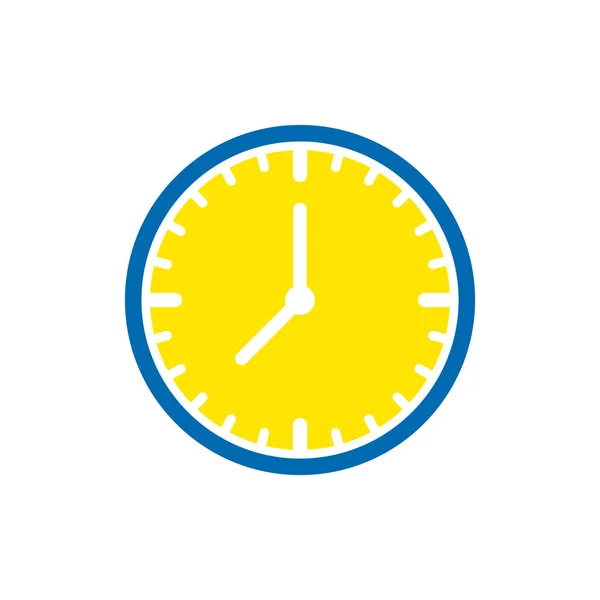 Reloj Icono Diseño Vectorial Plantillas Aisladas Sobre Fondo Blanco — Archivo Imágenes Vectoriales