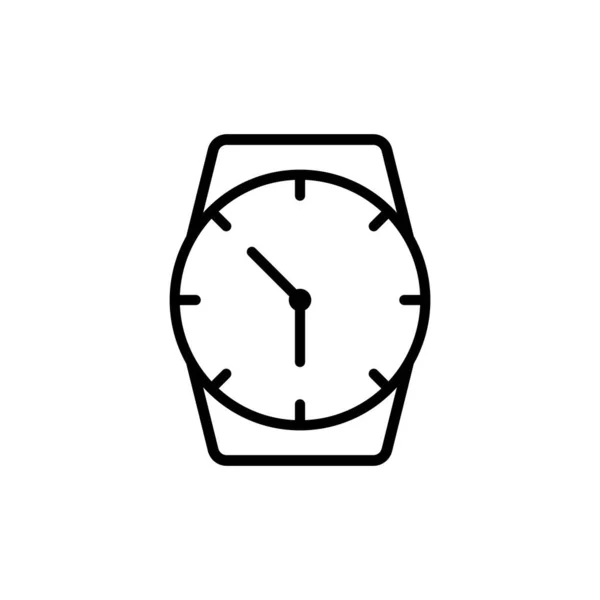 Modelos Design Vetor Ícone Relógio Pulso Isolados Fundo Branco —  Vetores de Stock