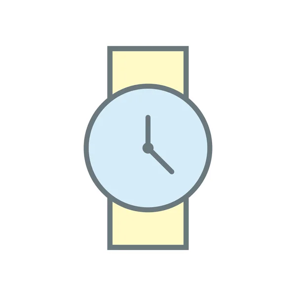 白の背景に隔離された腕時計のアイコンベクトルデザインテンプレート — ストックベクタ