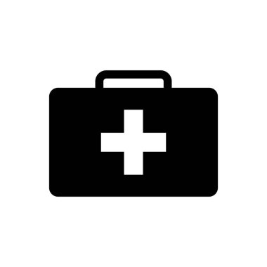 Tıbbi kit simge vektör tasarım şablonları beyaz arkaplanda