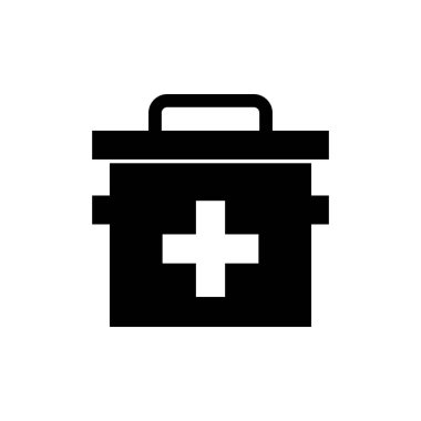 Tıbbi kit simge vektör tasarım şablonları beyaz arkaplanda