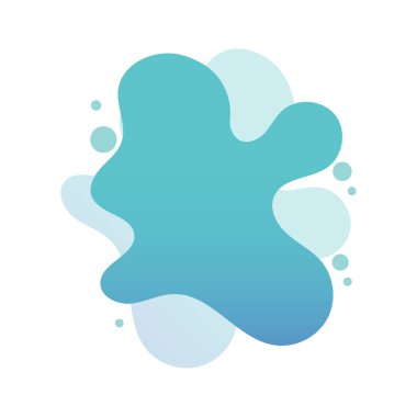 Sıvı soyut element grafiksel düz stil tasarım sıvı vektörü beyaz arkaplan üzerinde renklidir