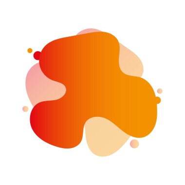 Sıvı soyut element grafiksel düz stil tasarım sıvı vektörü beyaz arkaplan üzerinde renklidir