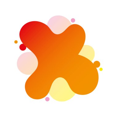 Sıvı soyut element grafiksel düz stil tasarım sıvı vektörü beyaz arkaplan üzerinde renklidir