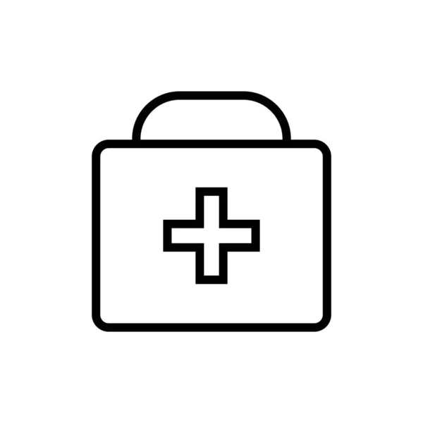Medical Kit Icon Vektor Design Vorlagen Auf Weißem Hintergrund — Stockvektor