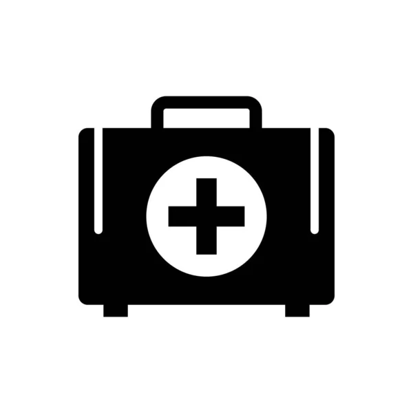 Plantillas Diseño Vectores Icono Kit Médico Sobre Fondo Blanco — Archivo Imágenes Vectoriales