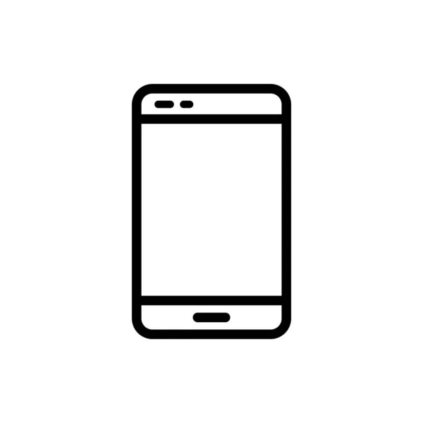 Smart Phone Icoon Vector Ontwerp Template Witte Achtergrond — Stockvector