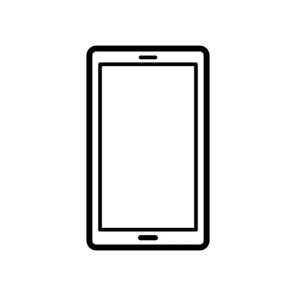 Intelligens Telefon Ikon Vektor Design Sablon Fehér Háttér — Stock Vector