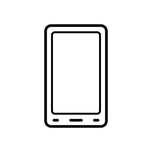 Modelo Design Vetor Ícone Telefone Inteligente Fundo Branco — Vetor de Stock