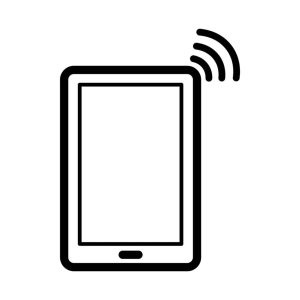 Smart Phone Icon Vector Design Template White Background — Stock Vector