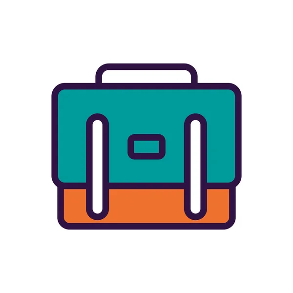 Messenger Bag Icon Vektor Flache Abbildung Auf Weißem Hintergrund — Stockvektor