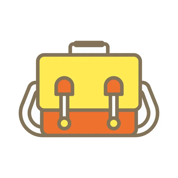 Messenger Vector Icono Bolsa Ilustración Plana Sobre Fondo Blanco — Archivo Imágenes Vectoriales