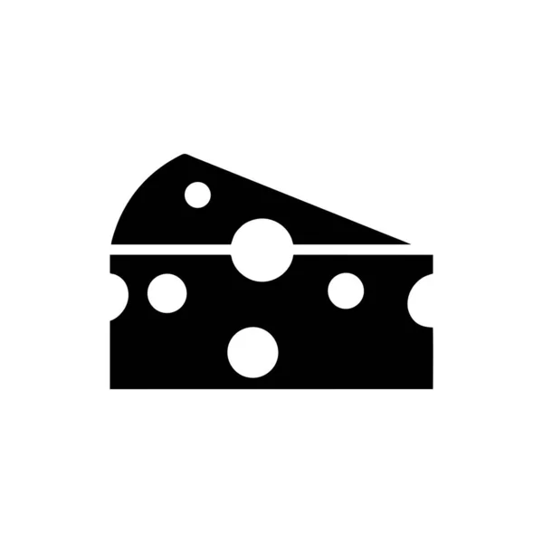 Τυρί Εικονίδιο Διάνυσμα Πρότυπο Λογότυπο Σχεδιασμό Λευκό Φόντο — Διανυσματικό Αρχείο