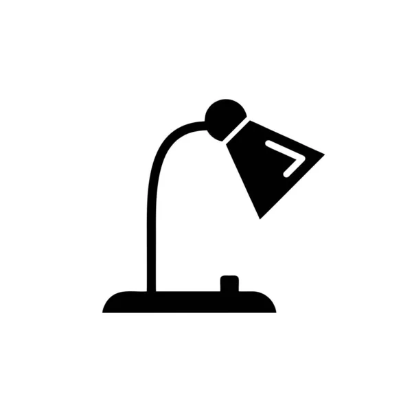 Ikona Stolní Lampy Vektorové Design Šablony Bílém Pozadí — Stockový vektor