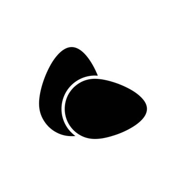 Beyaz arkaplanda yumurta simgesi tasarım şablonları