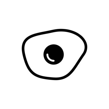 Beyaz arkaplanda yumurta simgesi tasarım şablonları