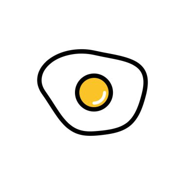 Beyaz arkaplanda yumurta simgesi tasarım şablonları