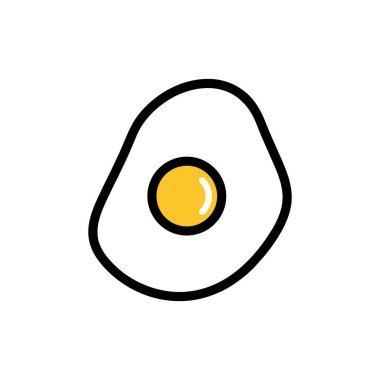 Beyaz arkaplanda yumurta simgesi tasarım şablonları