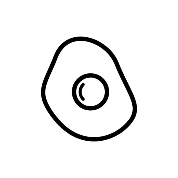 白色背景上的Egg图标向量设计模板 — 图库矢量图片