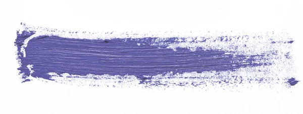 Färg smeta på vit isolerad bakgrund. Mycket peri violett färg — Stockfoto