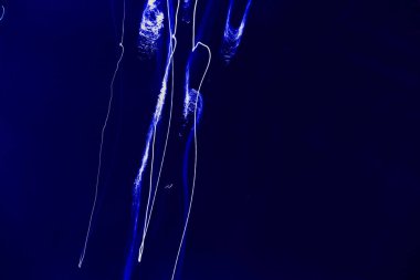 Karanlıkta mavi ışık