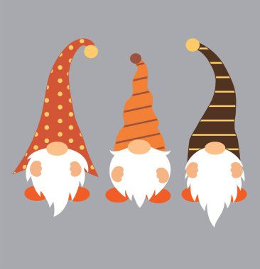 Fall Gnomes 1 Vector, Autumn Vector, Fall Gnomes Vector, Holiday Day Vector